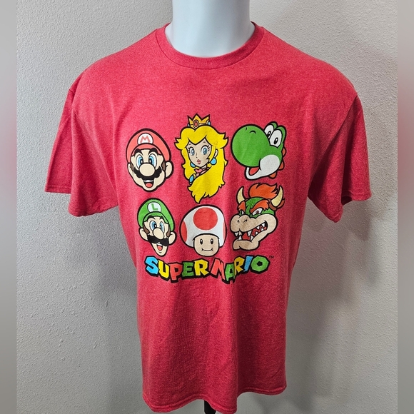 Super Mario Bros. graphic men's t-shirt large - Picture 1 of 5